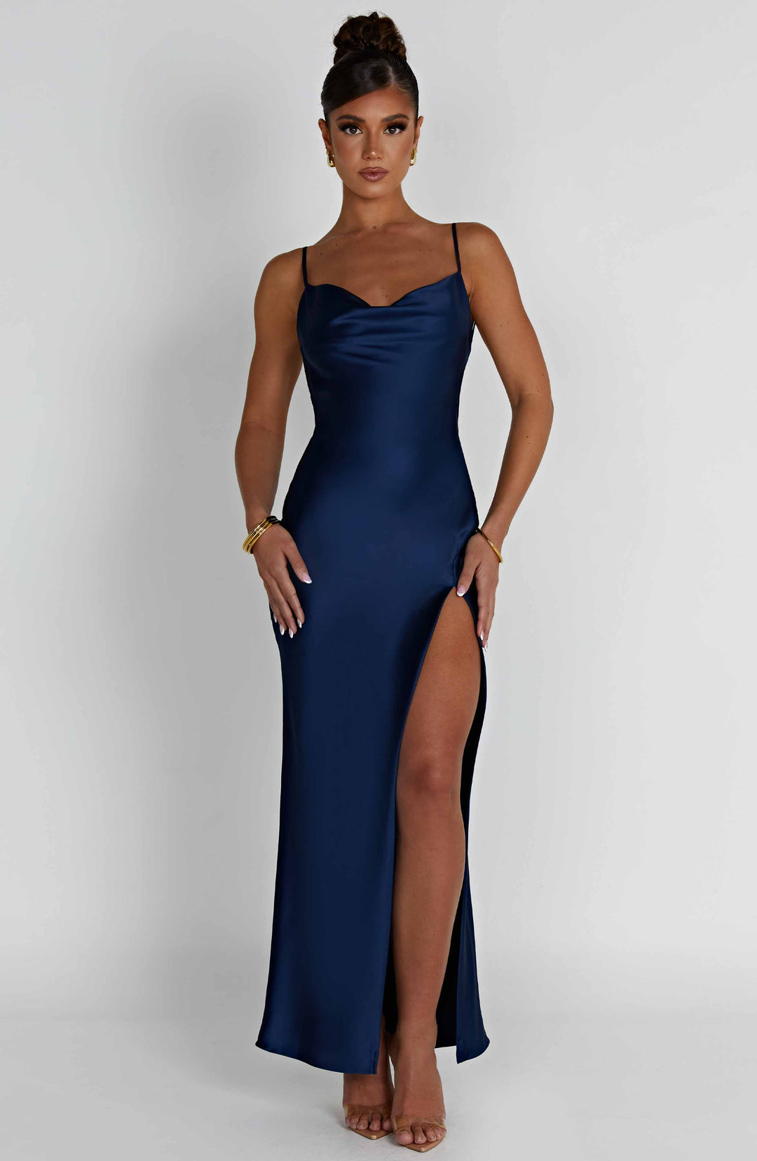 Elenelle Maxi Dress in Navy by Clandour, product photo 2