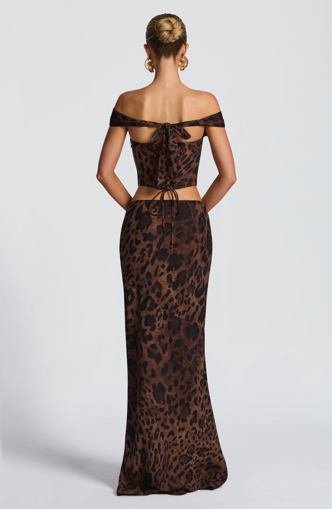 Elenena Maxi Skirt in Leopard Print by Clandour, product photo 3