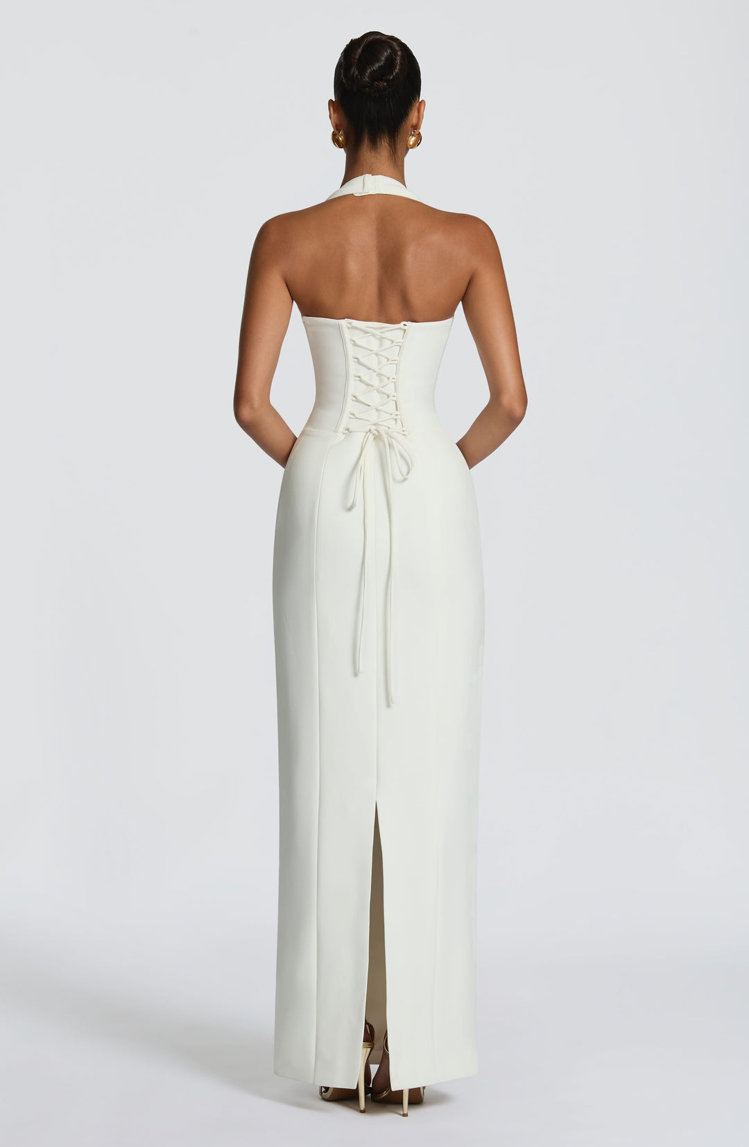 Elenina Maxi Dress in Ivory by Clandour, product photo 2