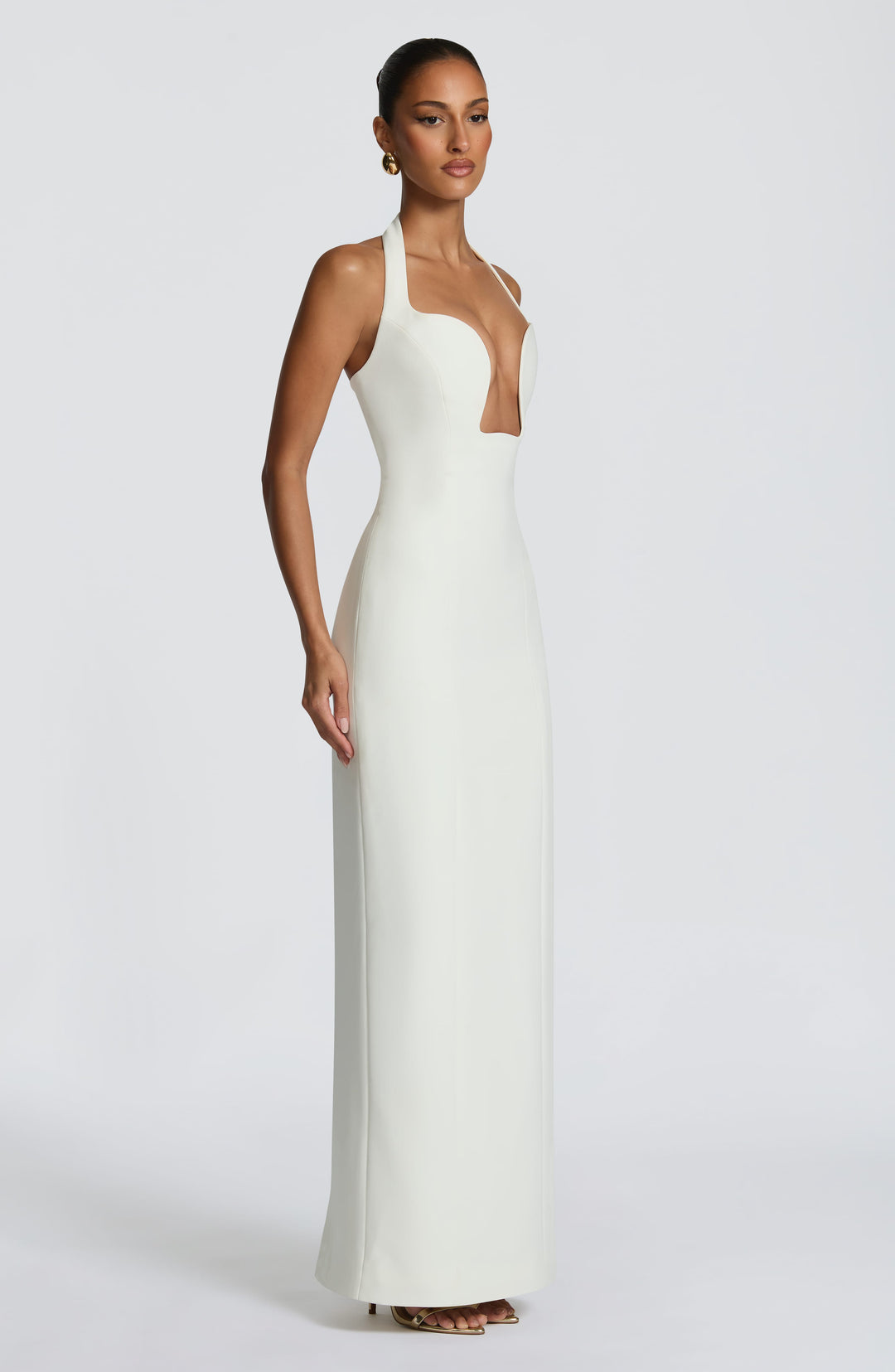 Elenina Maxi Dress in Ivory by Clandour, product photo 8