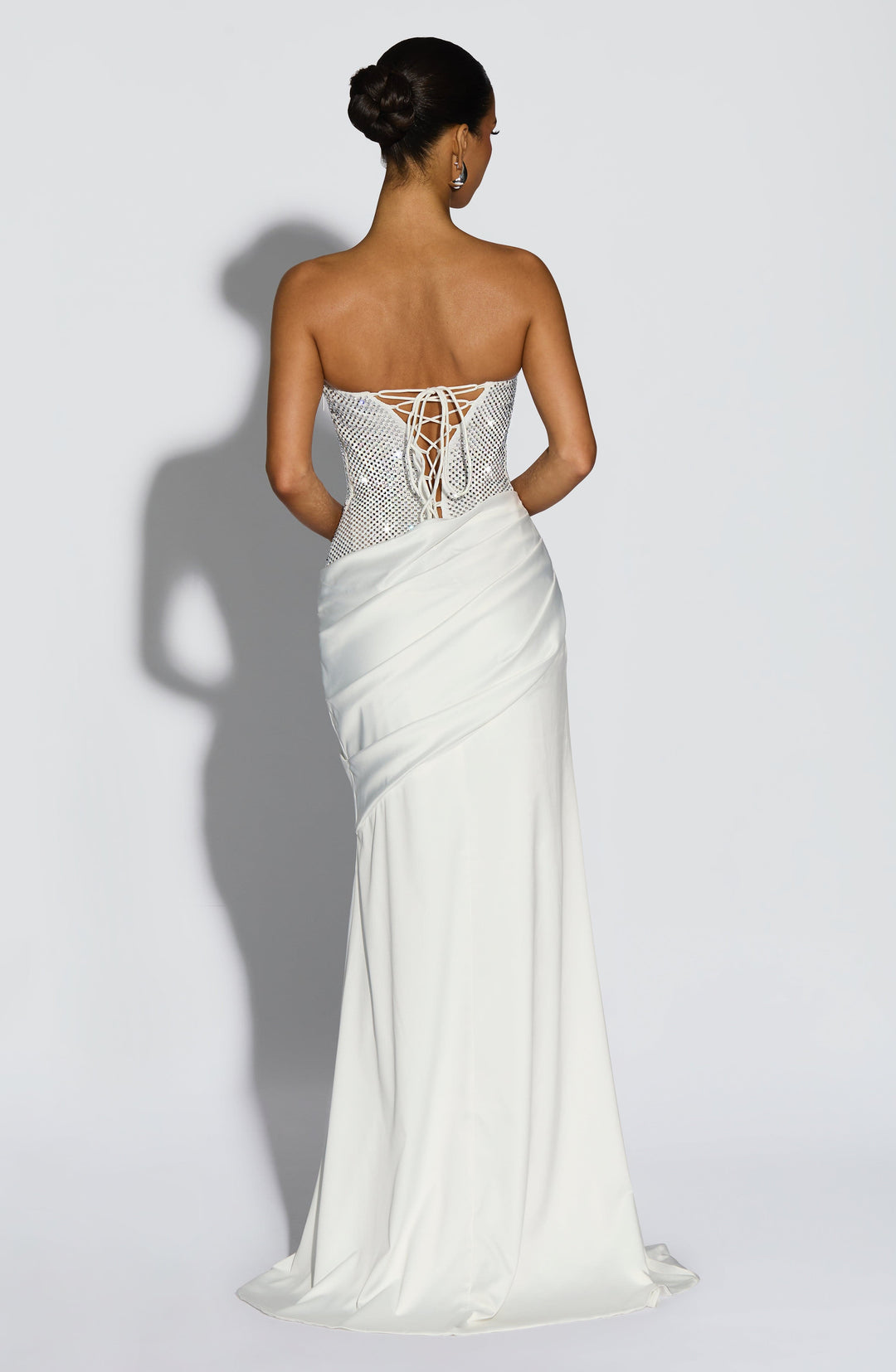 Elenine Maxi Dress in Ivory by Clandour, product photo 2