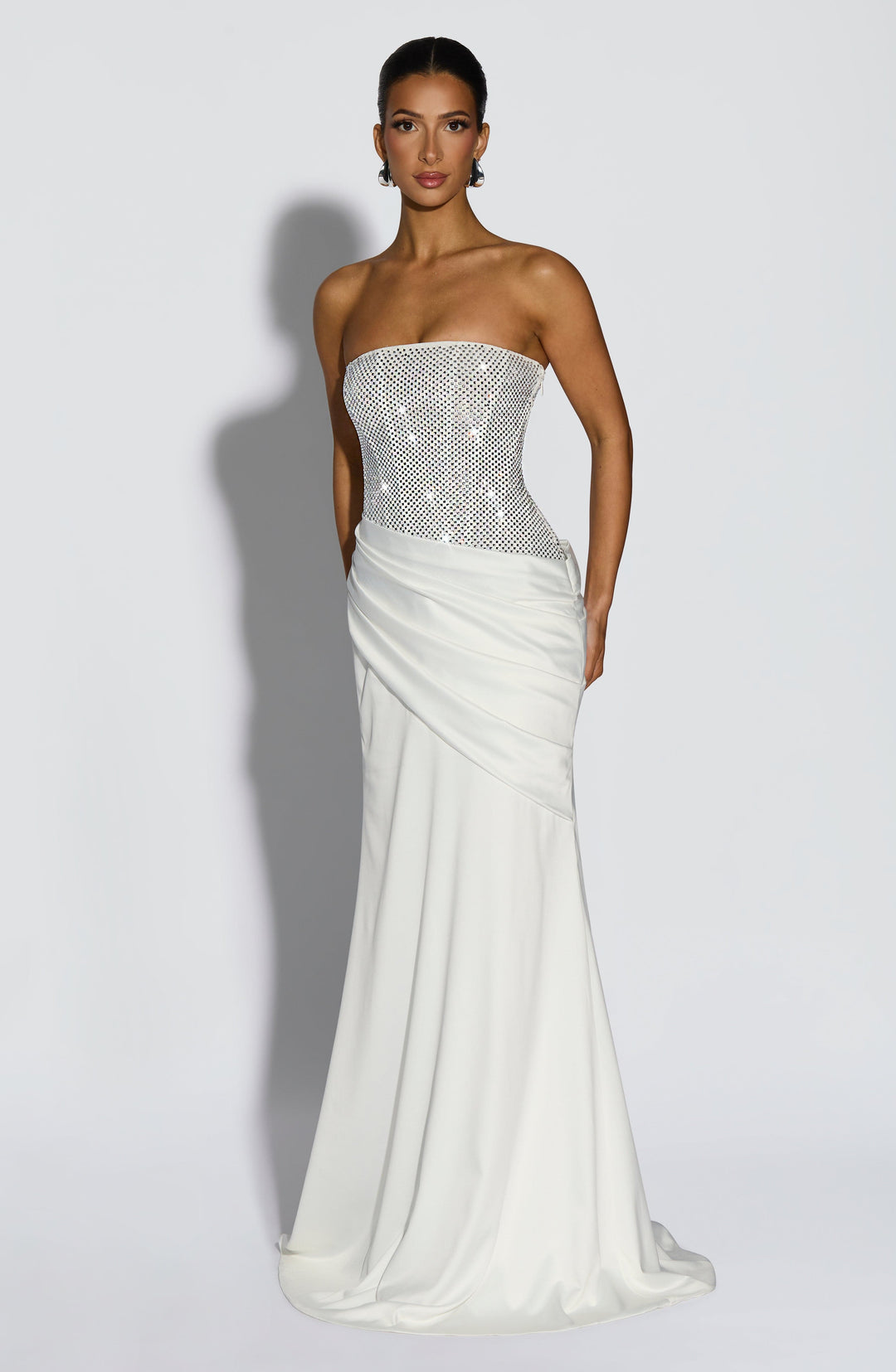 Elenine Maxi Dress in Ivory by Clandour, product photo 5