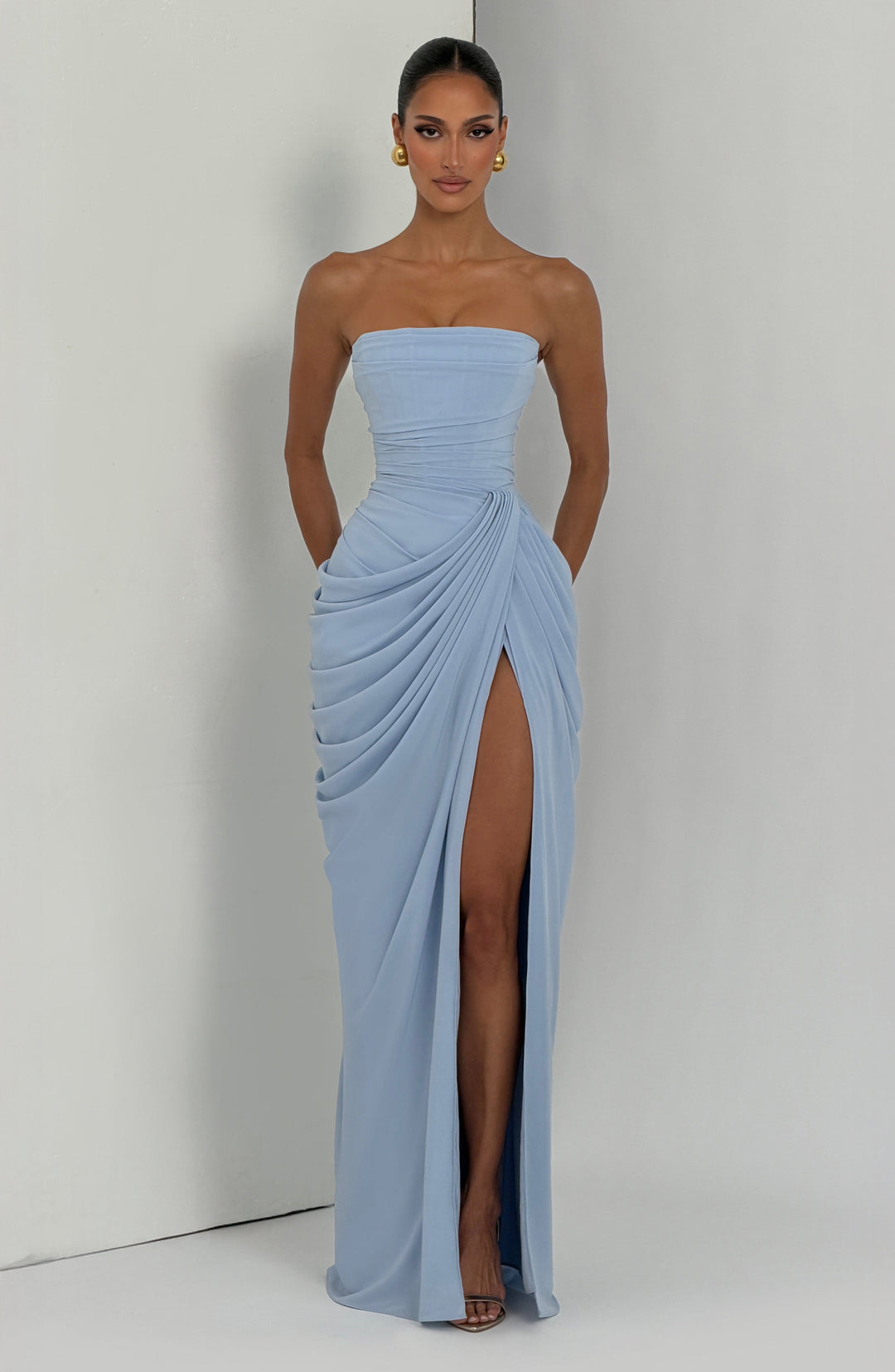 Eleniris Maxi Dress in Glacier Blue by Clandour, product photo 9