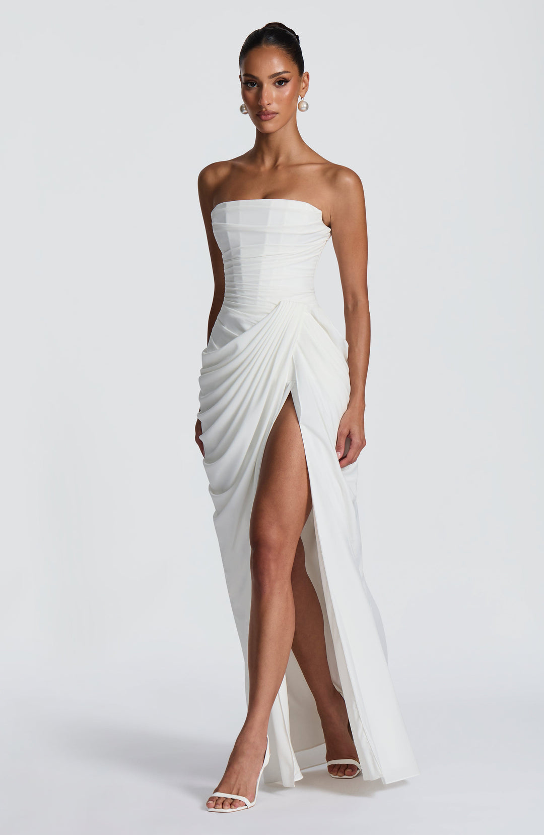 Eleniris Maxi Dress in Ivory by Clandour, product photo 3