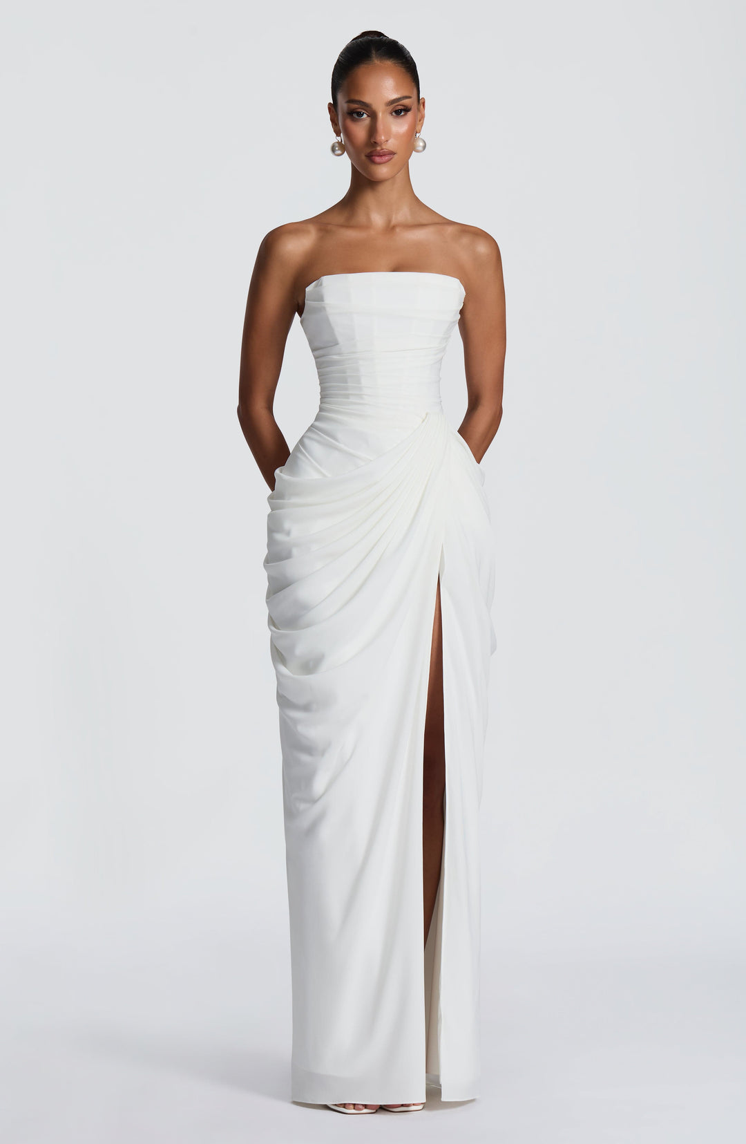 Eleniris Maxi Dress in Ivory by Clandour, product photo 6
