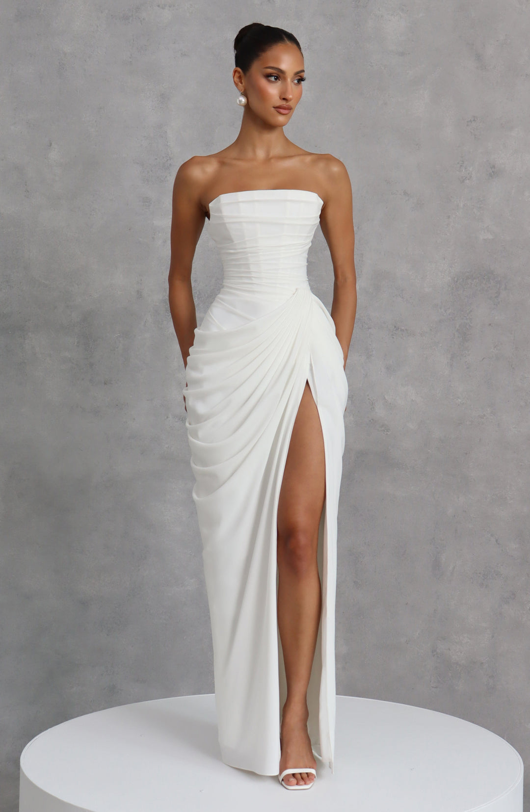 Eleniris Maxi Dress in Ivory by Clandour, product photo 7