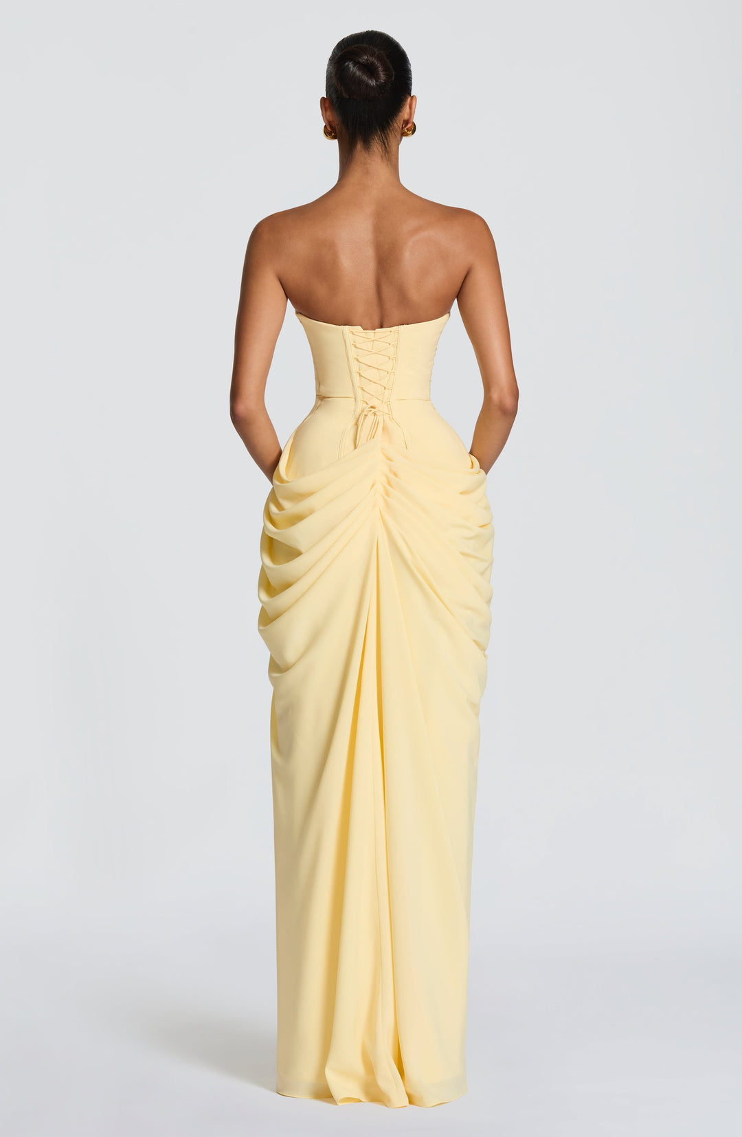 Eleniris Maxi Dress in Lemon by Clandour, product photo 2