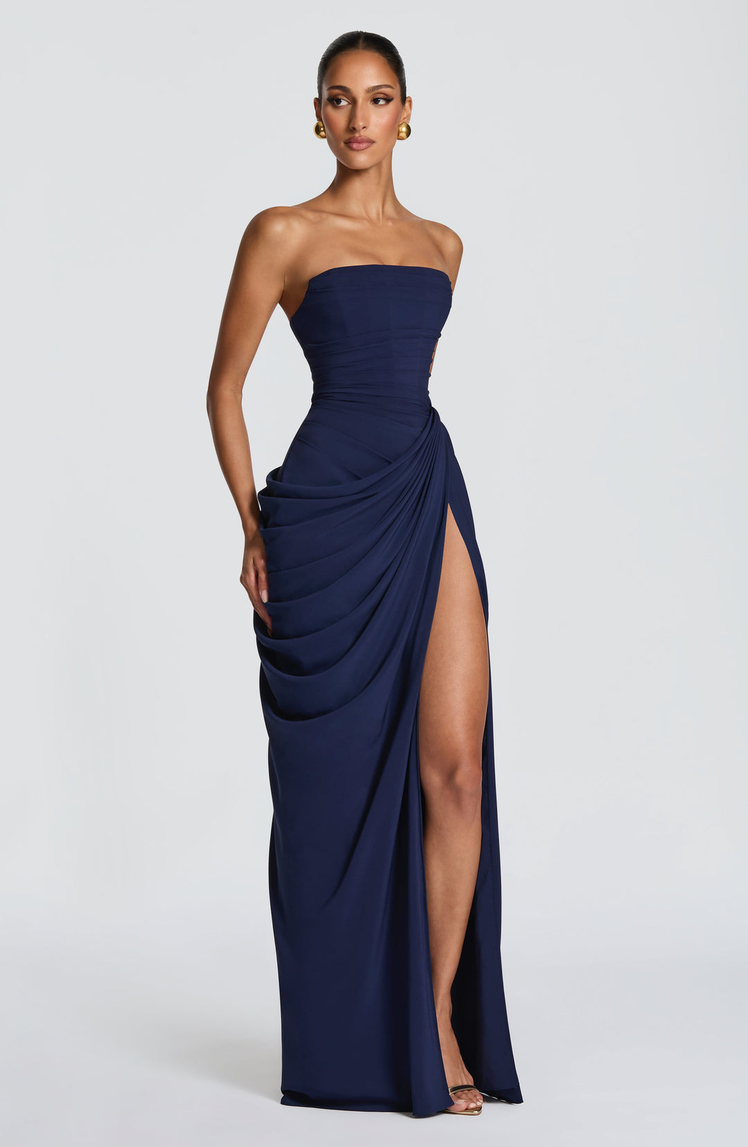 Eleniris Maxi Dress in Navy by Clandour, product photo 4
