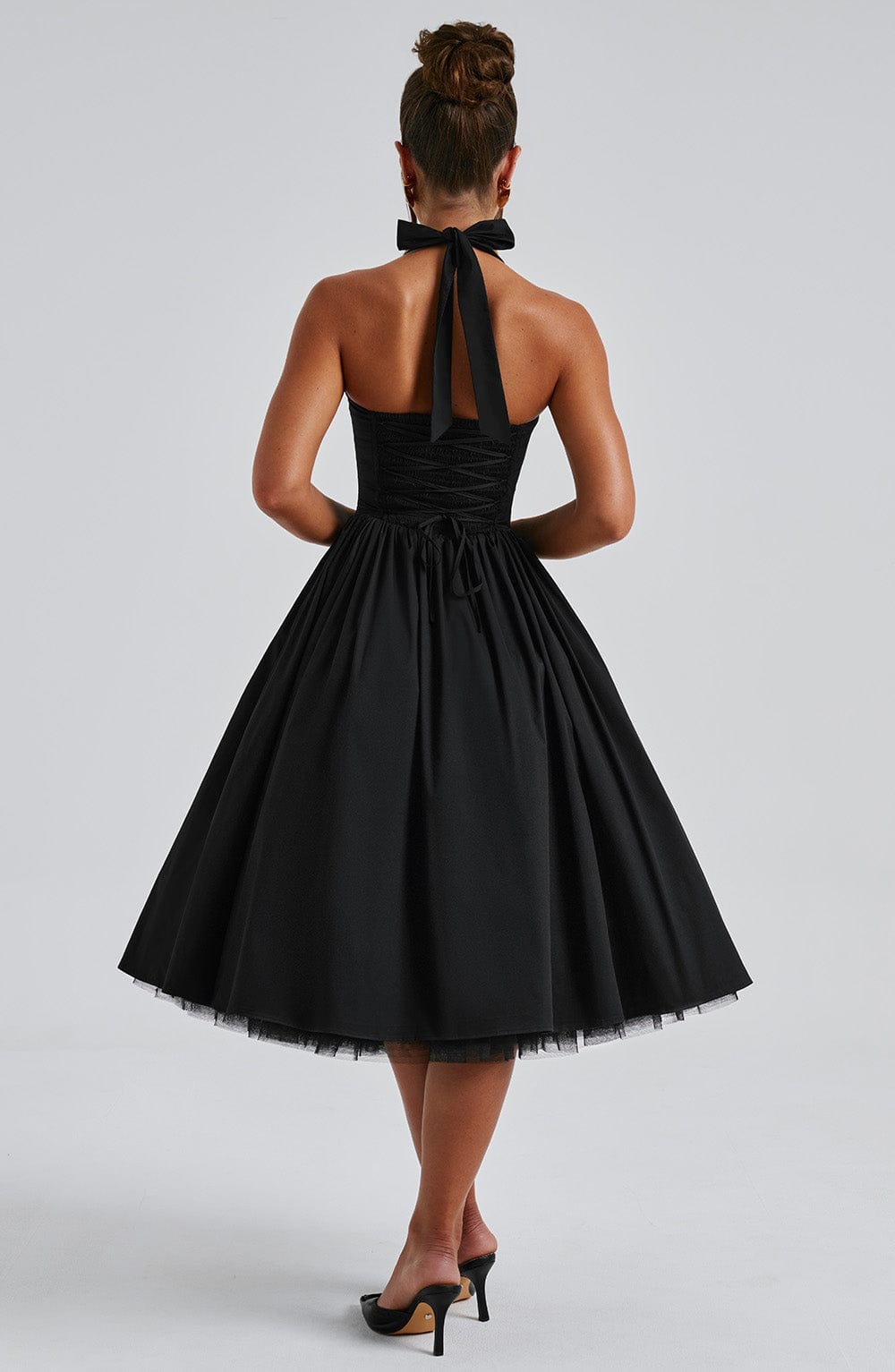 Elenlise Midi Dress in Black by Clandour, product photo 8