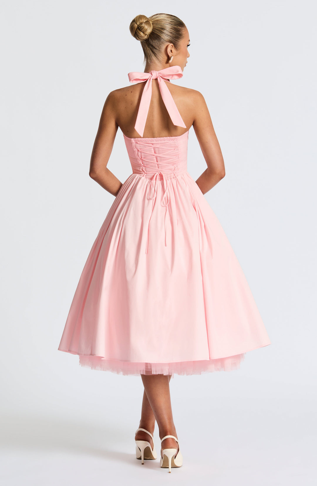 Elenlise Midi Dress in Blush by Clandour, product photo 2