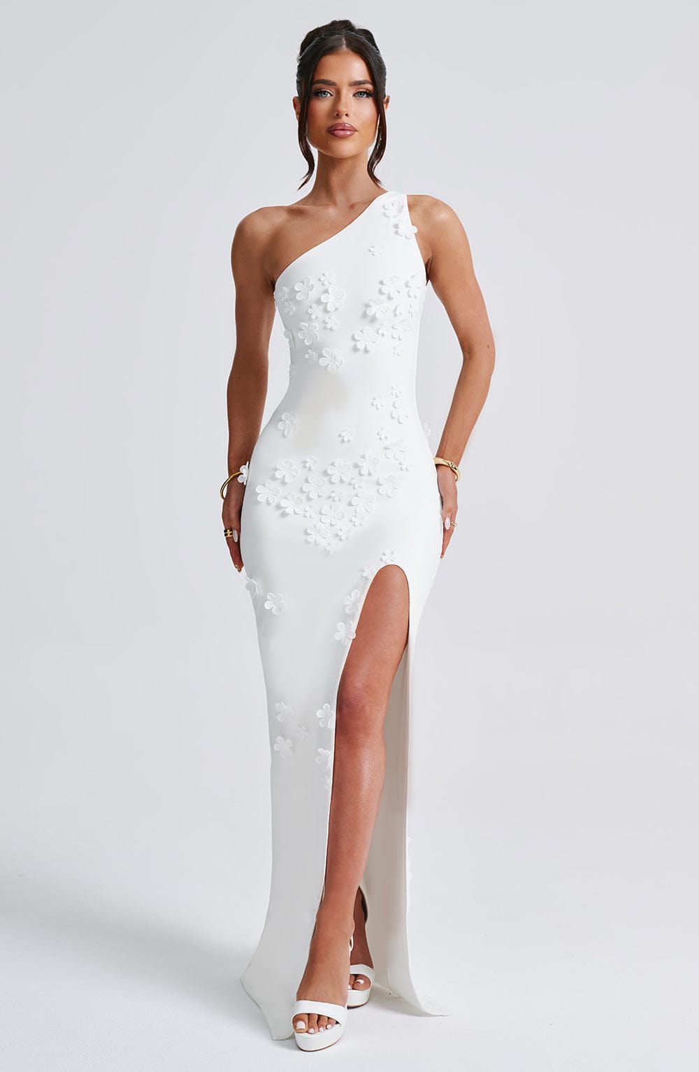 Elennora Maxi Dress in Ivory by Clandour, product photo 6