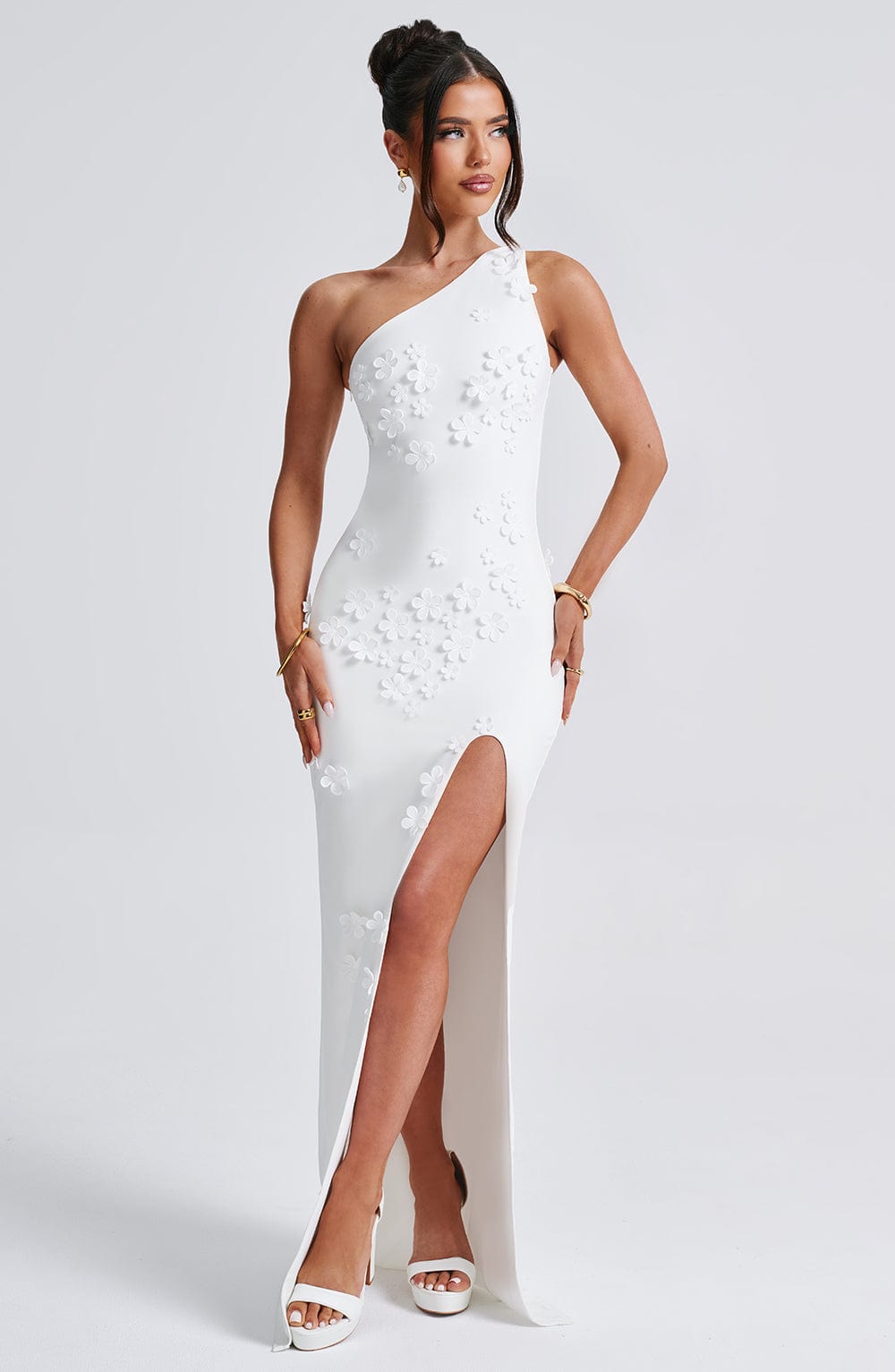 Elennora Maxi Dress in Ivory by Clandour, product photo 7