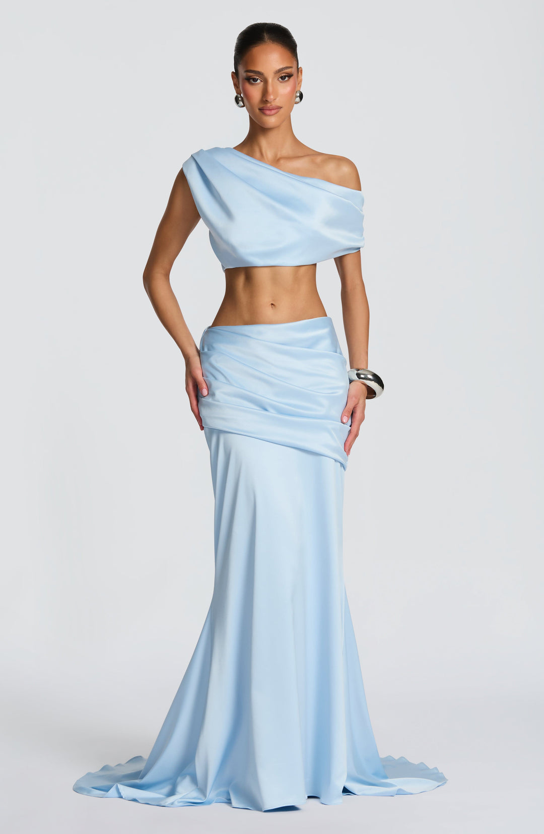 Elenyne Maxi Skirt in Glacier Blue by Clandour, product photo 1