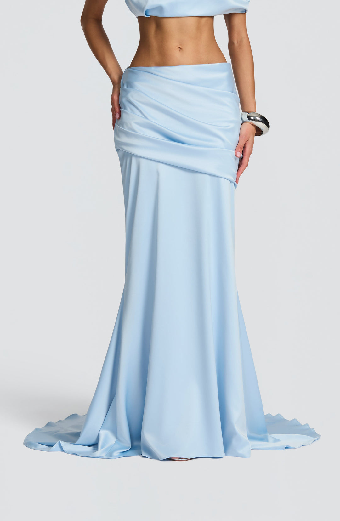 Elenyne Maxi Skirt in Glacier Blue by Clandour, product photo 4