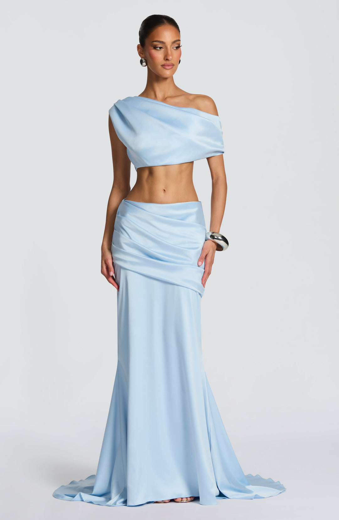 Elenyne Maxi Skirt in Glacier Blue by Clandour, product photo 6