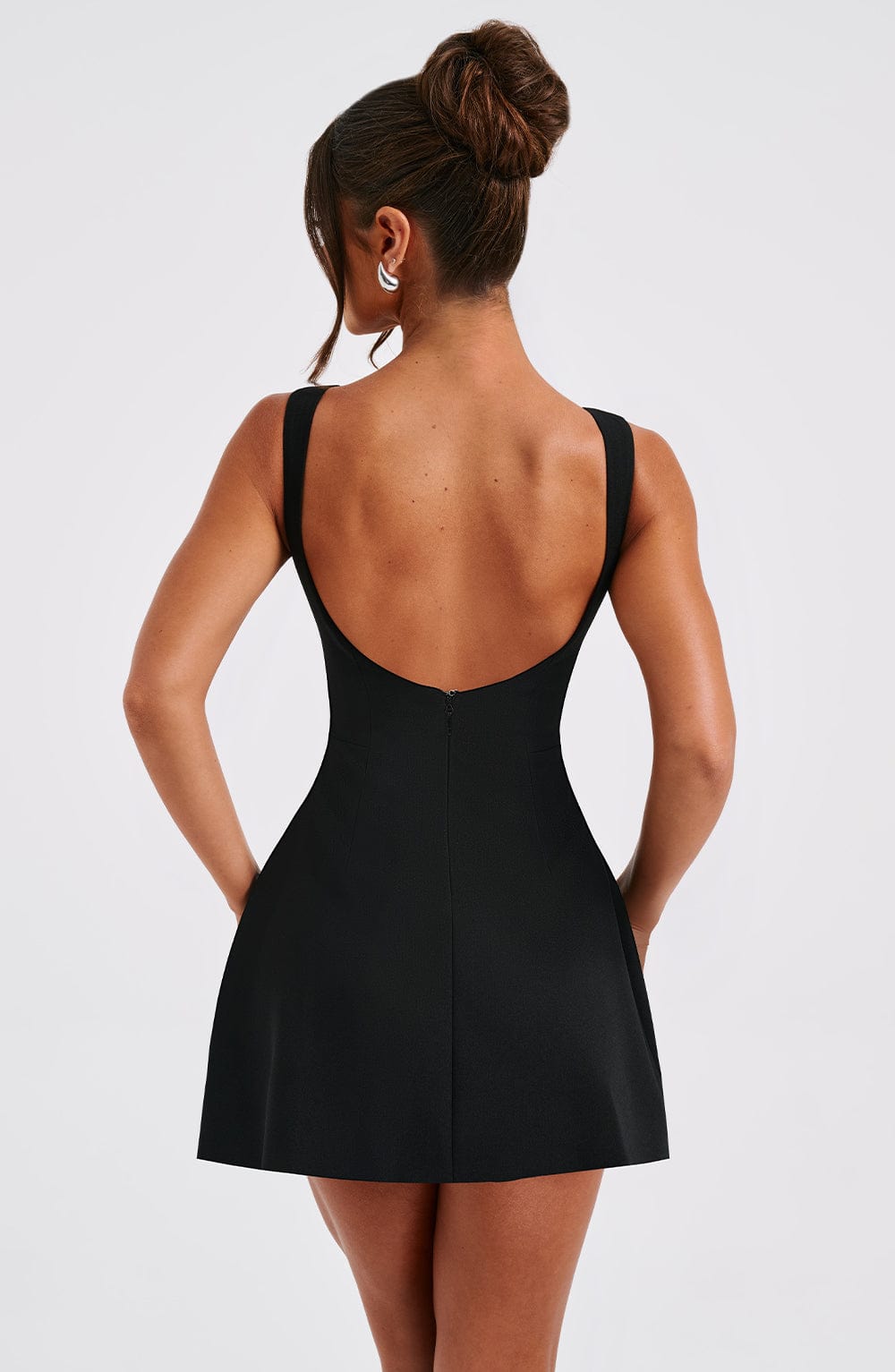 Elowyn Mini Dress in Black by Clandour, product photo 2