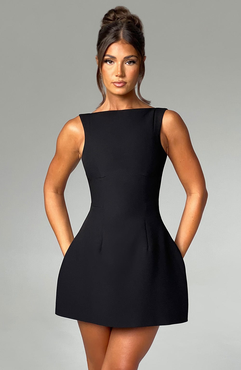 Elowyn Mini Dress in Black by Clandour, product photo 6