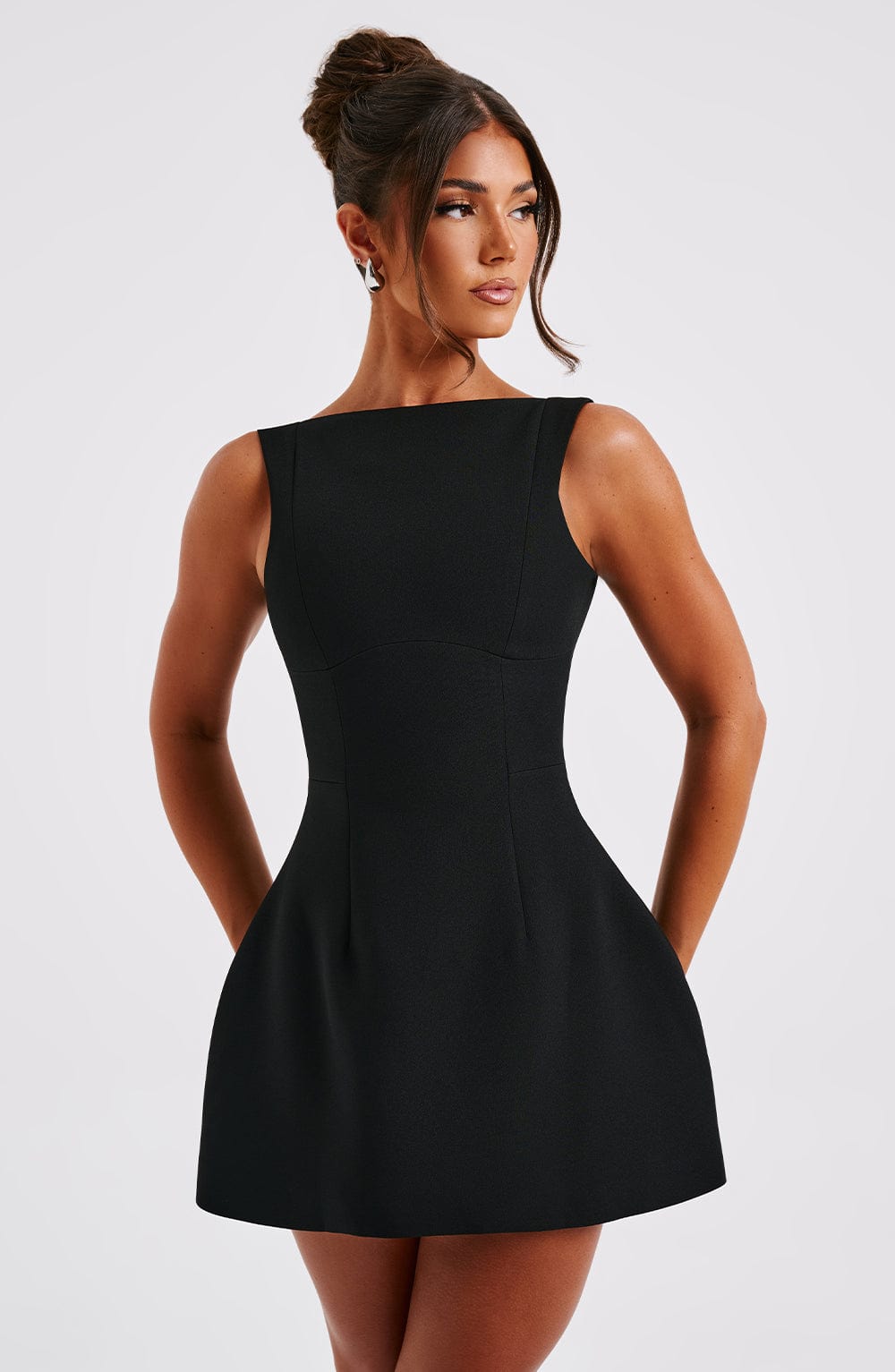 Elowyn Mini Dress in Black by Clandour, product photo 7