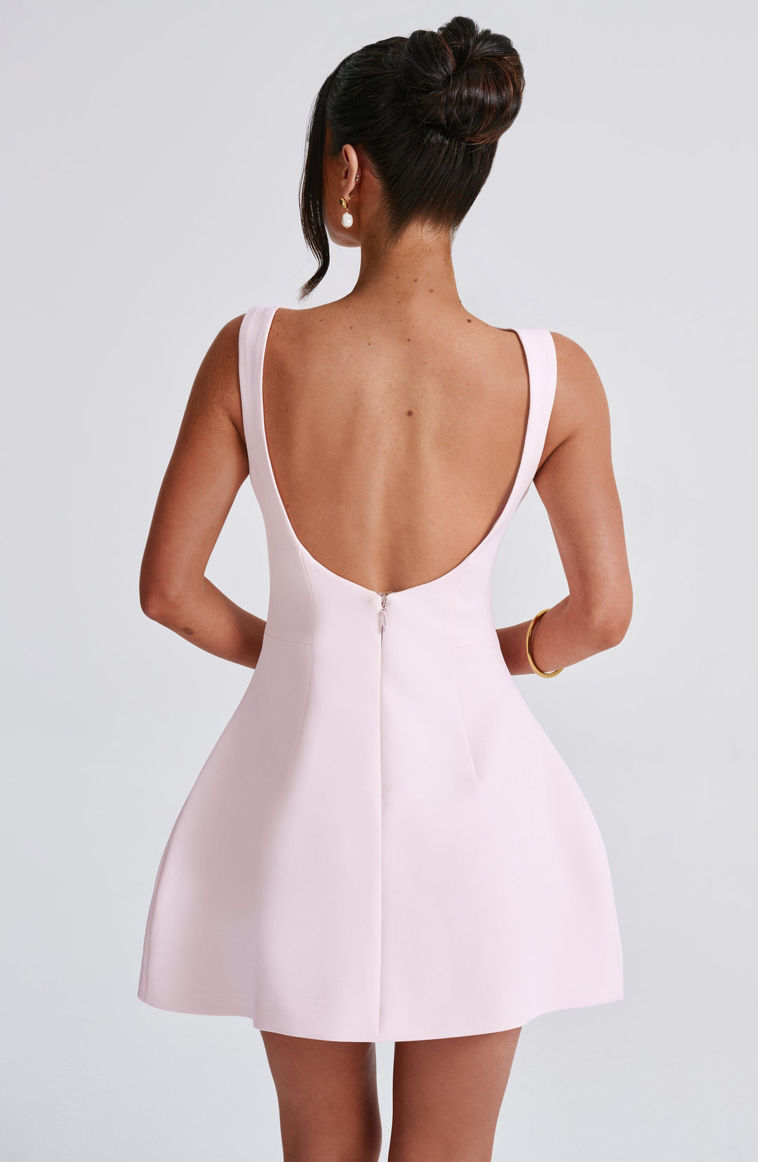 Elowyn Mini Dress in Blush by Clandour, product photo 5