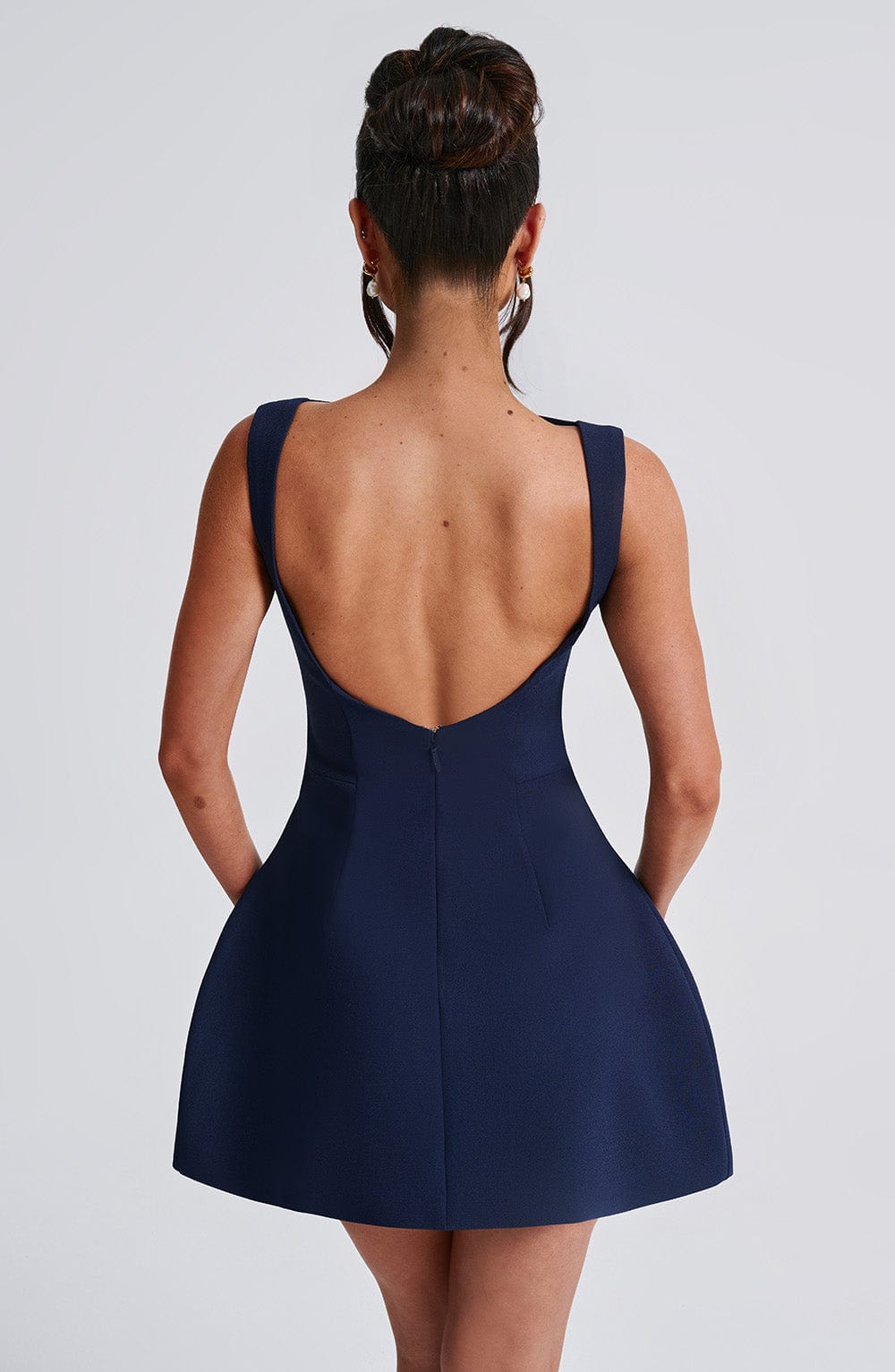 Elowyn Mini Dress in Navy by Clandour, product photo 2