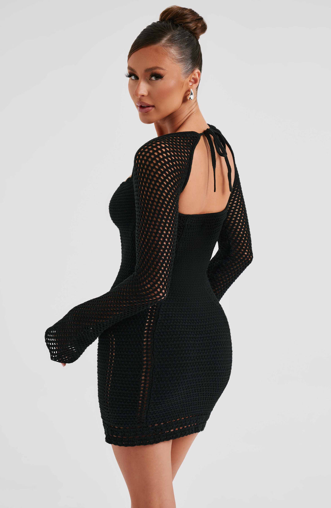 Fioraella Mini Dress in Black by Clandour, product photo 2