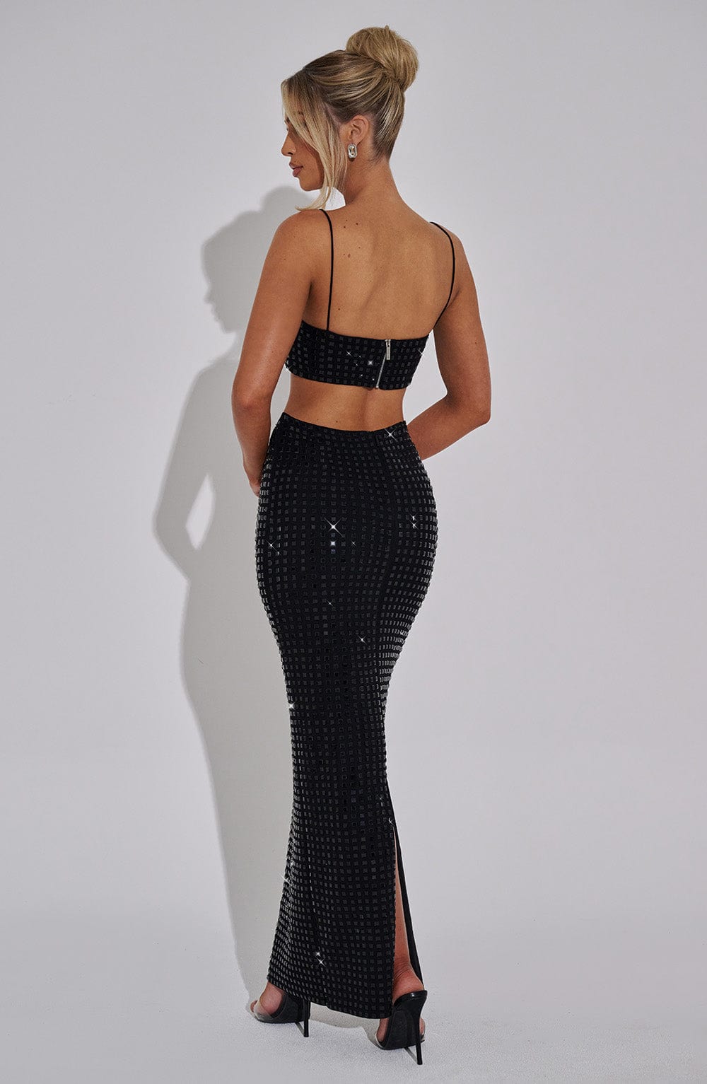 Fioraessa Maxi Skirt in Black by Clandour, product photo 5