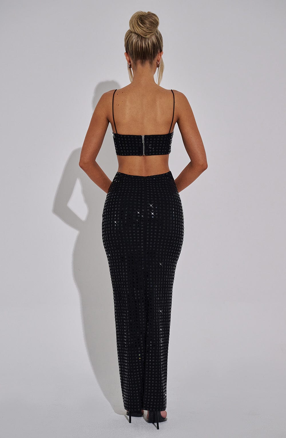 Fioraessa Maxi Skirt in Black by Clandour, product photo 6