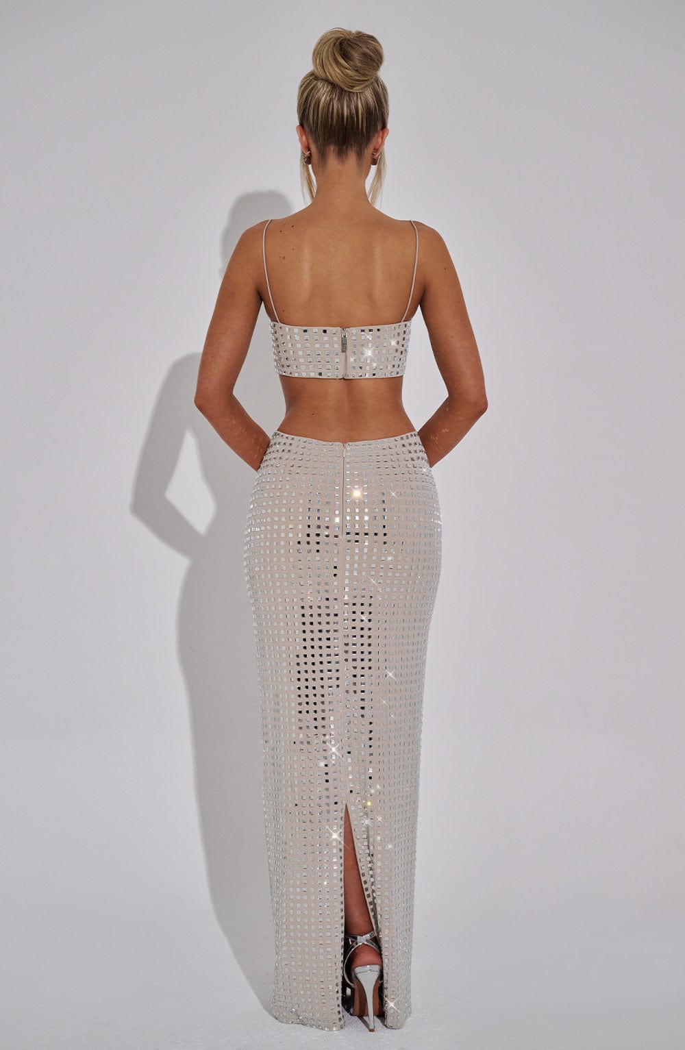 Fioraessa Maxi Skirt in Nude by Clandour, product photo 5