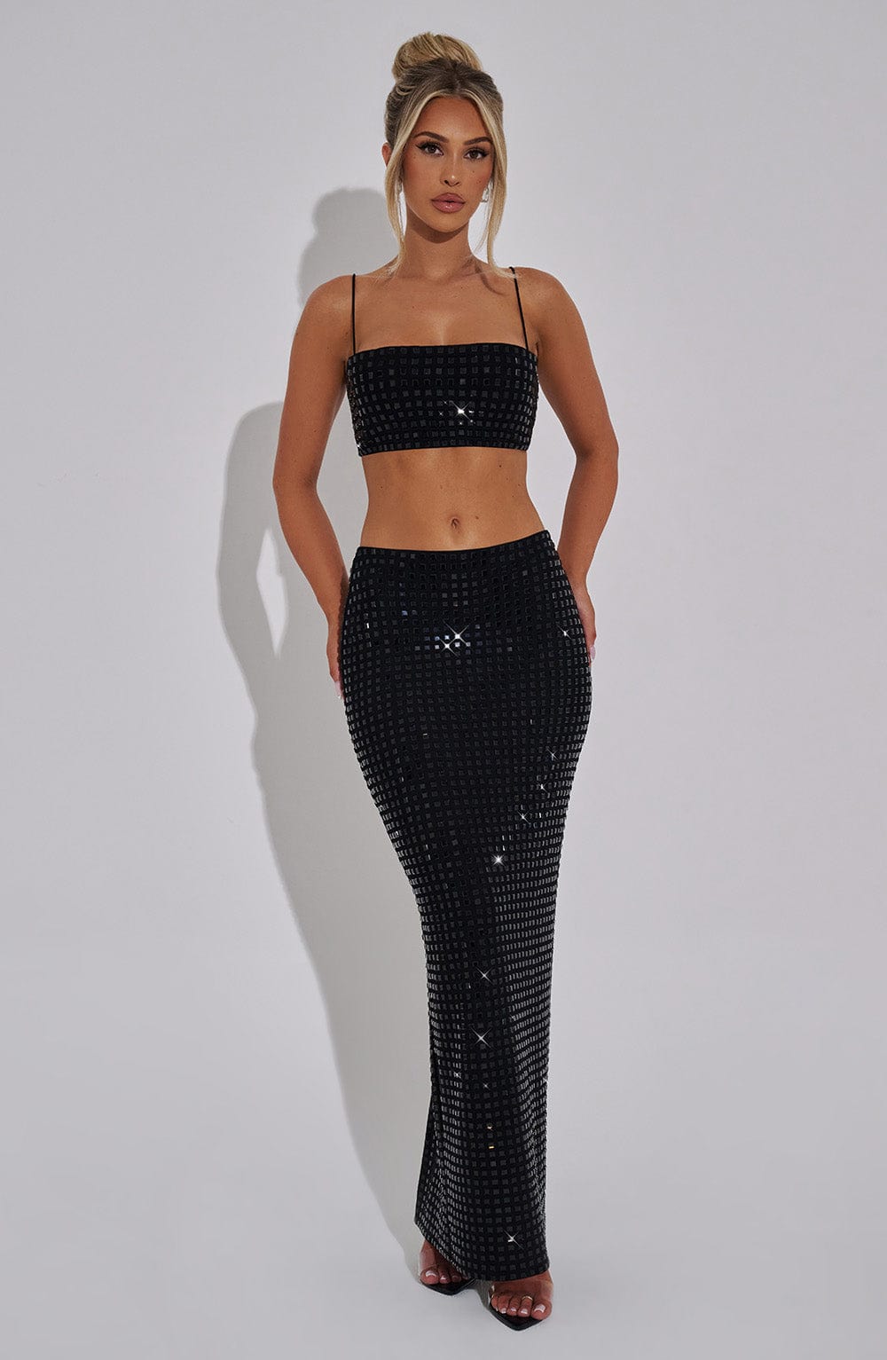 Fioraessa Top in Black by Clandour, product photo 3