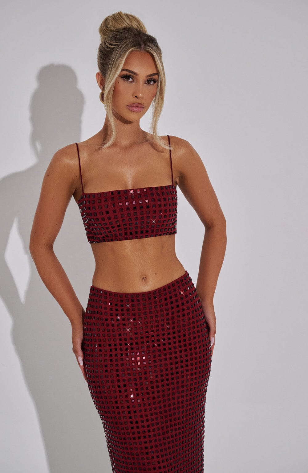 Fioraessa Top in Wine by Clandour, product photo 6