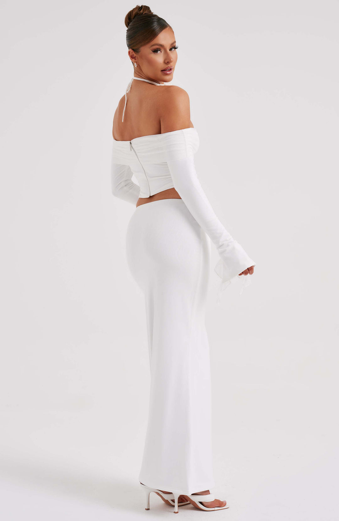 Fioraette Maxi Skirt in Ivory by Clandour, product photo 8