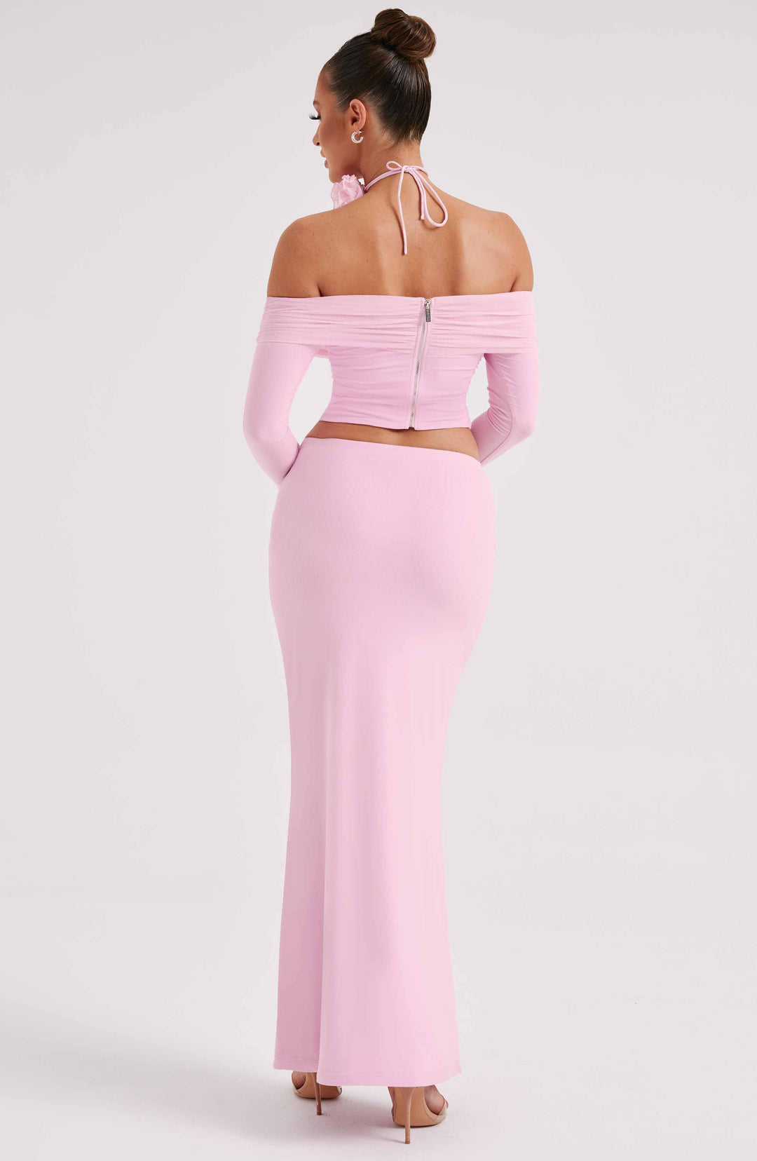 Fioraette Maxi Skirt in Pink by Clandour, product photo 6