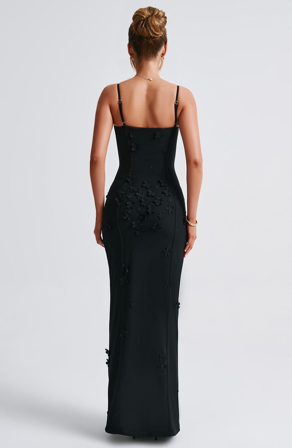 Fioraia Maxi Dress in Black Lined by Clandour, product photo 5