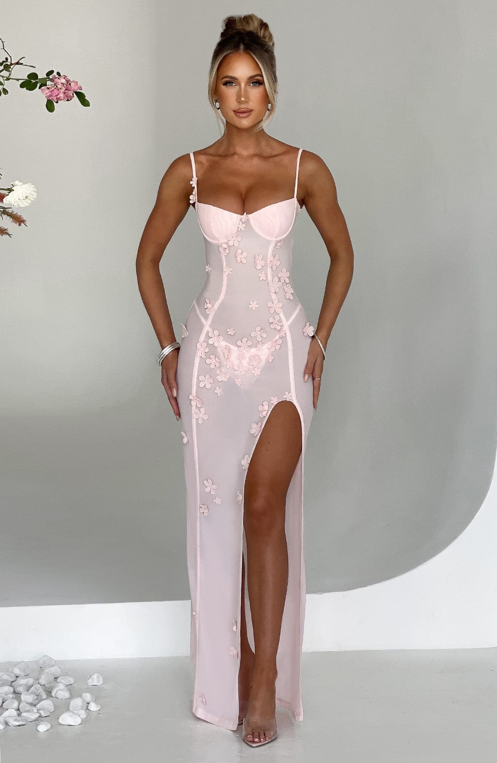 Fioraia Maxi Dress in Blush by Clandour, product photo 2