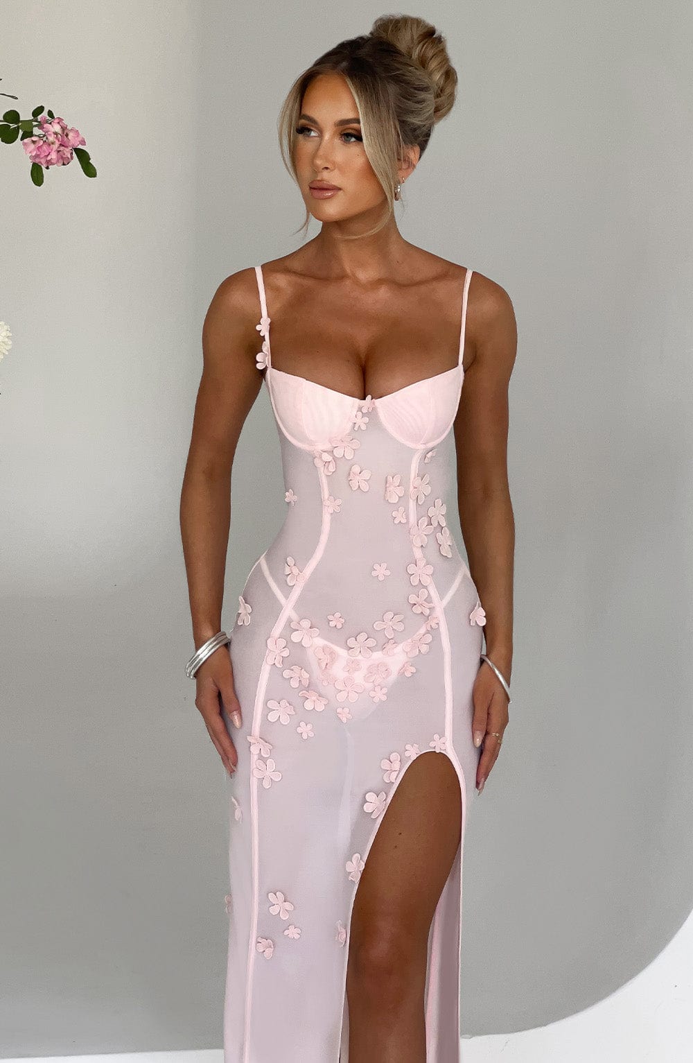 Fioraia Maxi Dress in Blush by Clandour, product photo 5