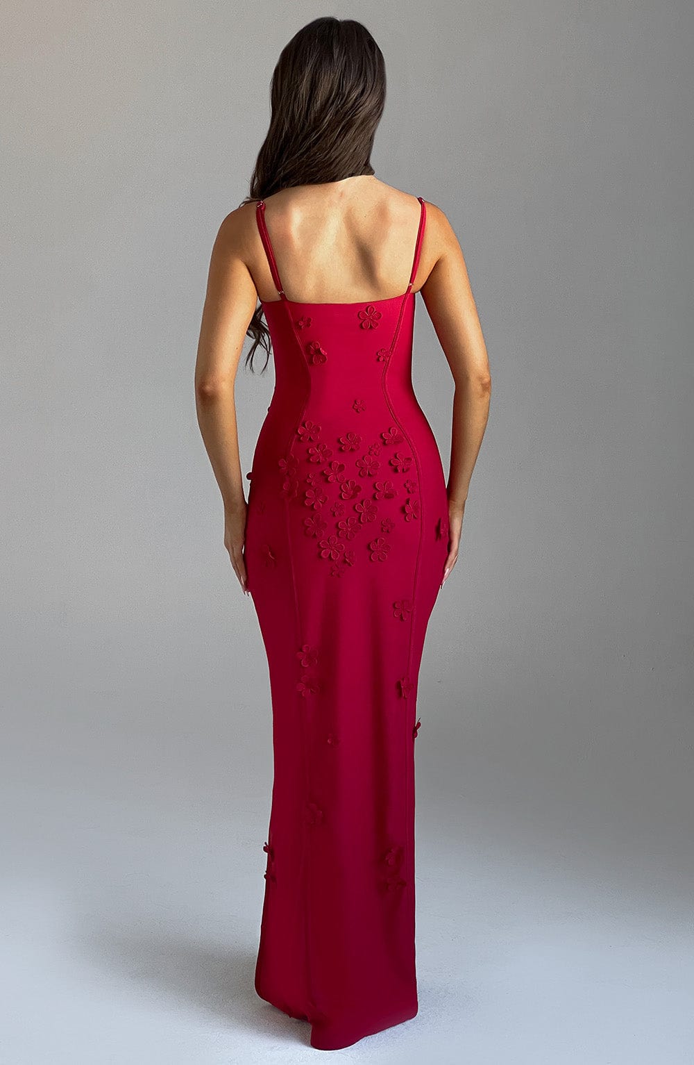 Fioraia Maxi Dress in Red Lined by Clandour, product photo 3