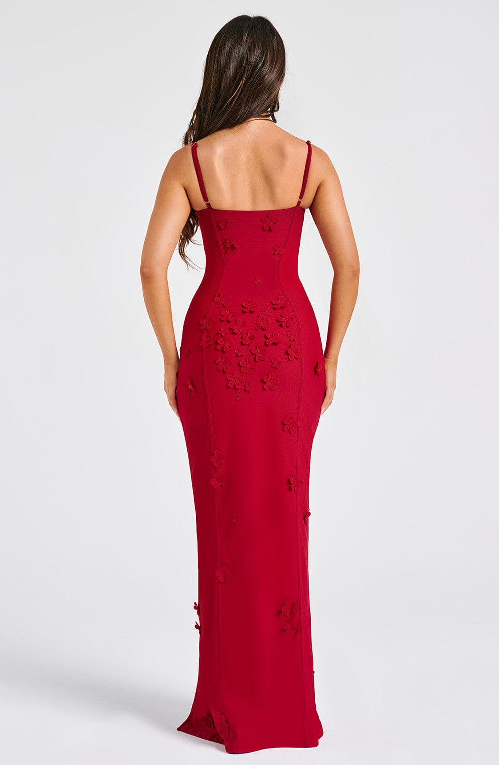 Fioraia Maxi Dress in Red Lined by Clandour, product photo 8