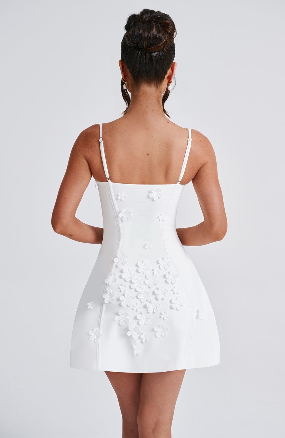 Fioraia Mini Dress in Ivory by Clandour, product photo 2