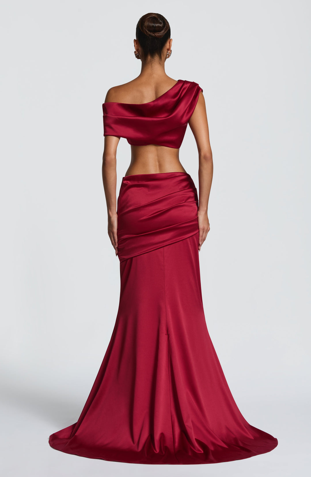 Fiorairis Top in Burgundy by Clandour, product photo 3