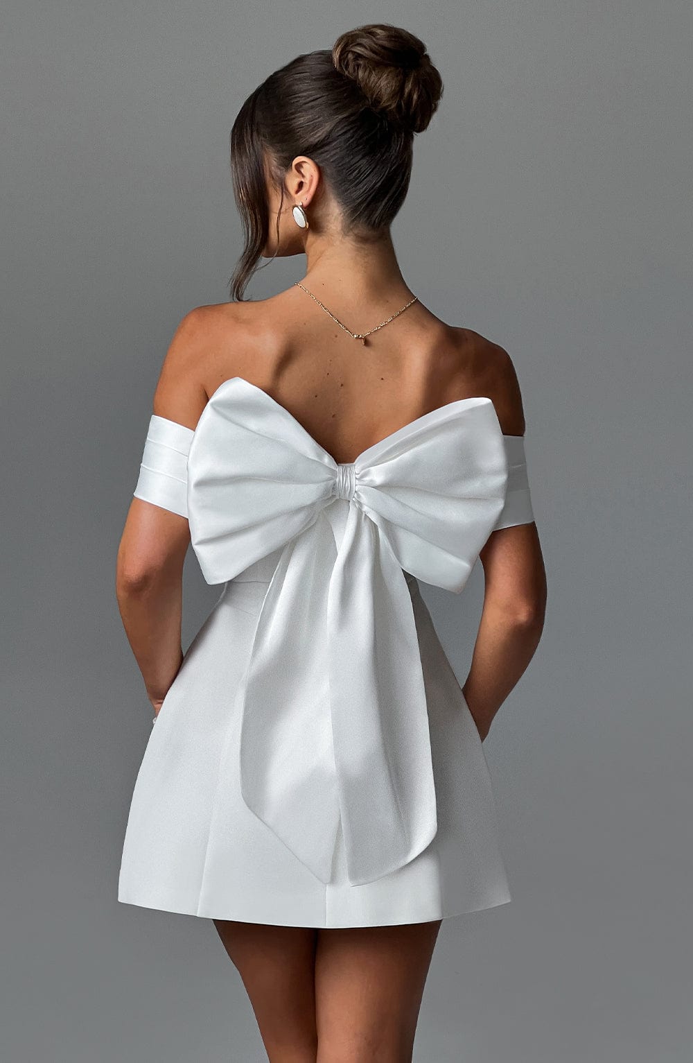 Fioraise Mini Dress in Ivory by Clandour, product photo 2