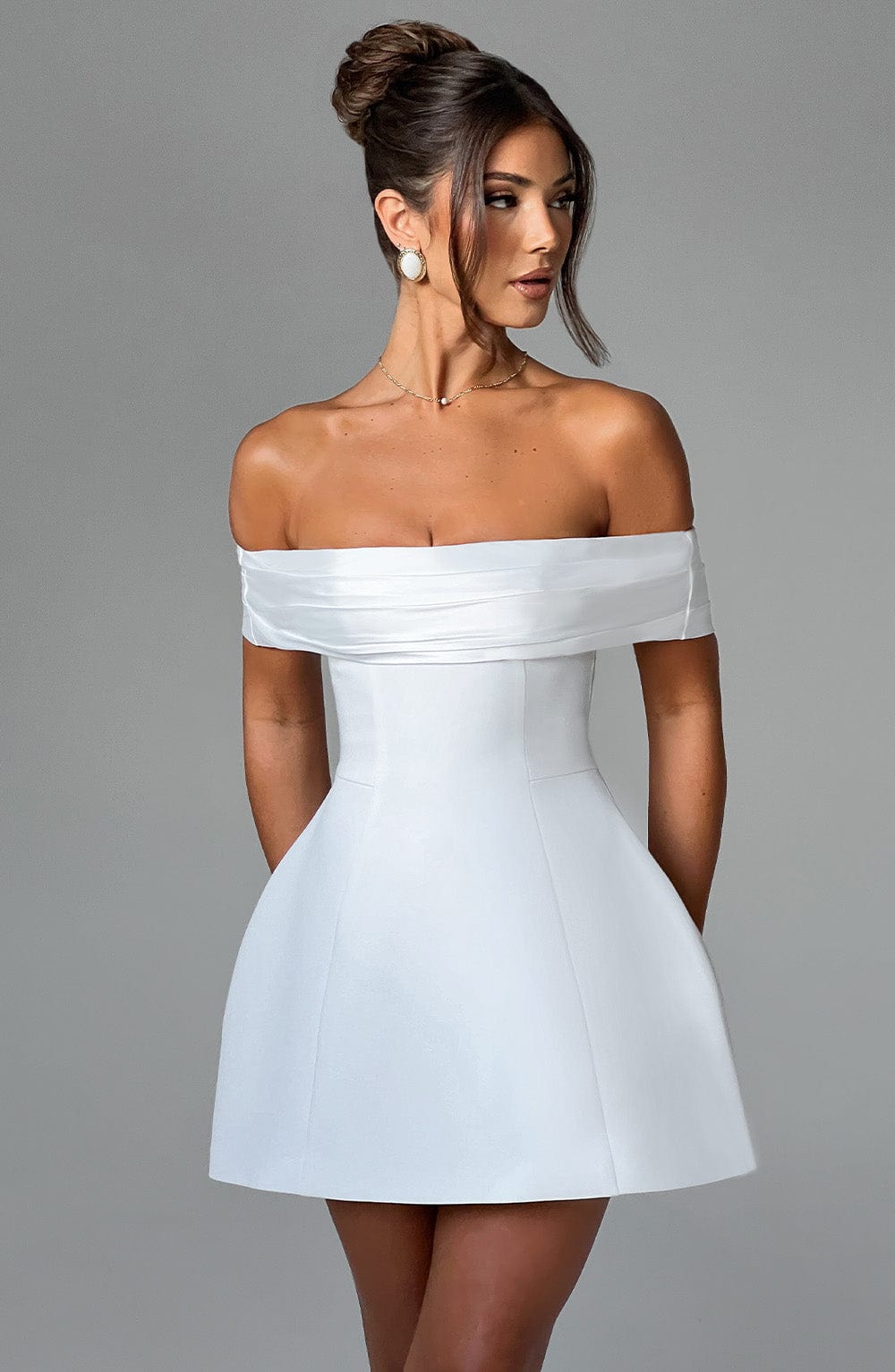 Fioraise Mini Dress in Ivory by Clandour, product photo 3