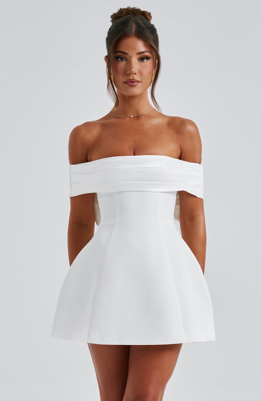 Fioraise Mini Dress in Ivory by Clandour, product photo 4