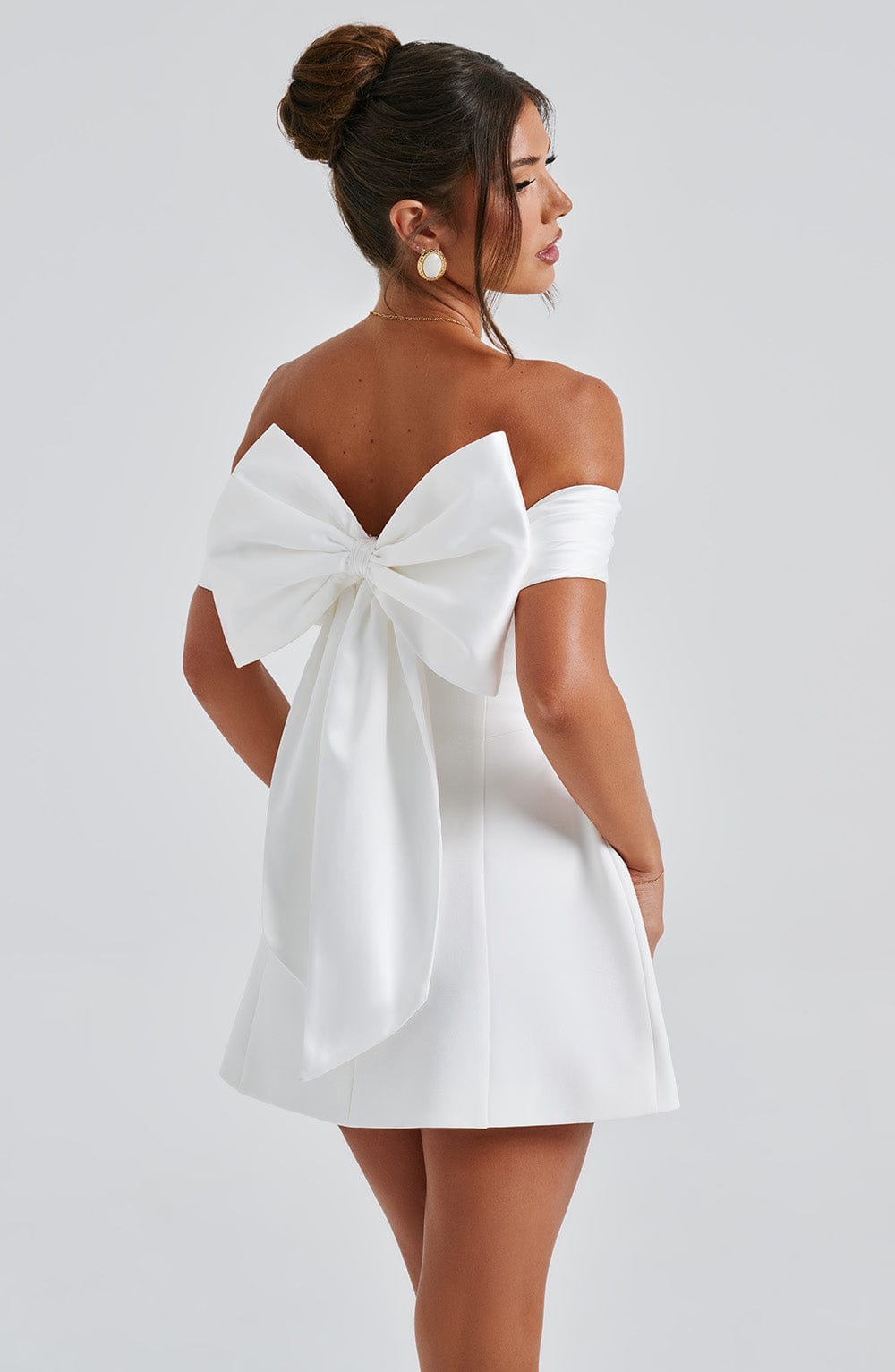 Fioraise Mini Dress in Ivory by Clandour, product photo 5