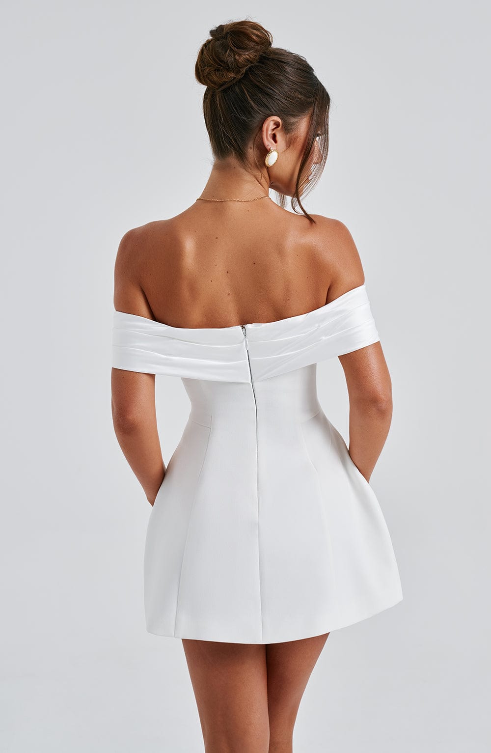 Fioraise Mini Dress in Ivory by Clandour, product photo 8