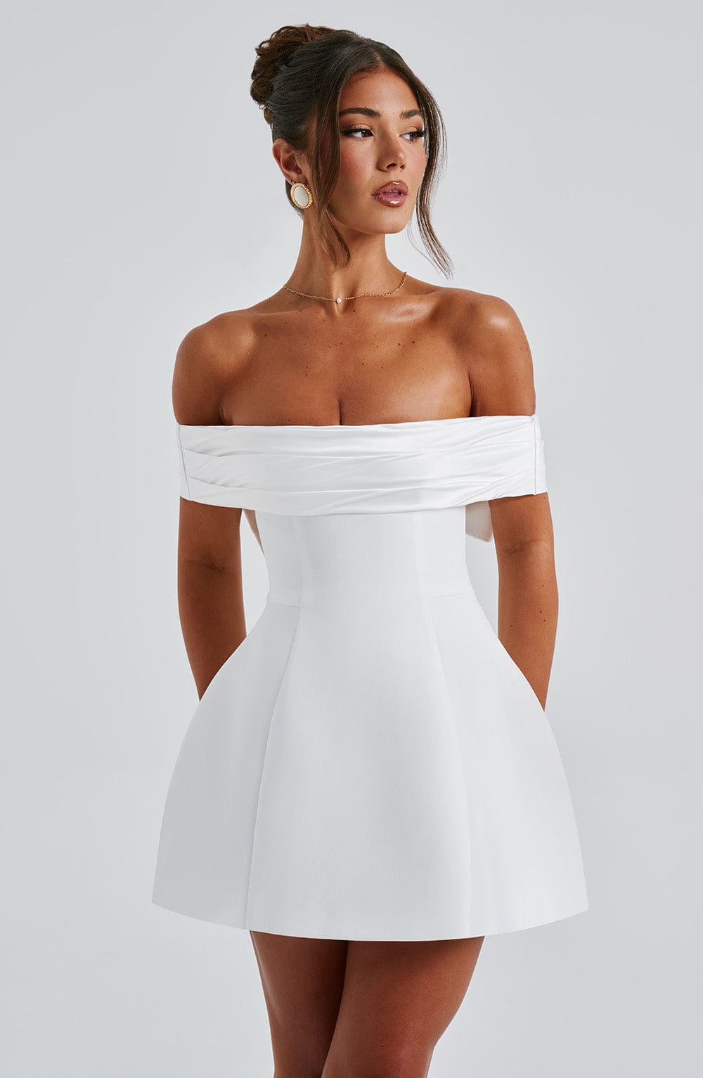 Fioraise Mini Dress in Ivory by Clandour, product photo 9