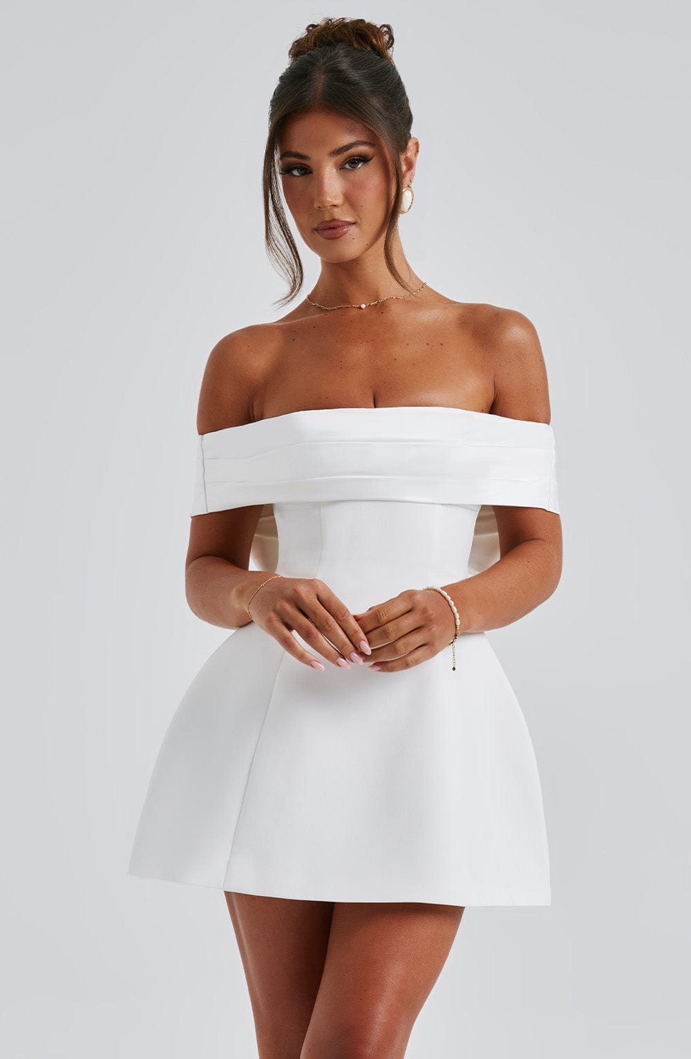 Fioraise Mini Dress in Ivory by Clandour, product photo 10