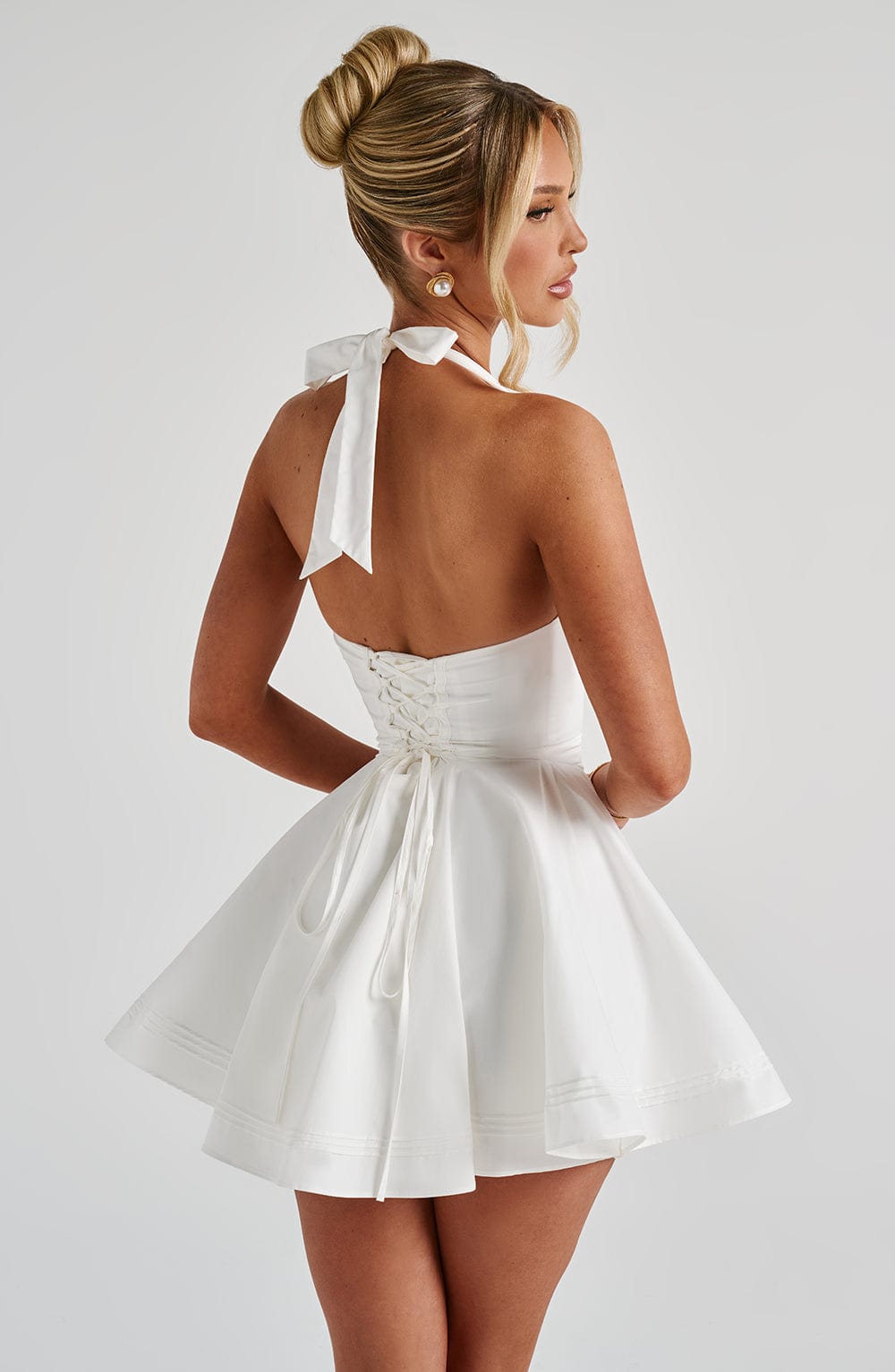 Fioralina Mini Dress in Ivory by Clandour, product photo 5
