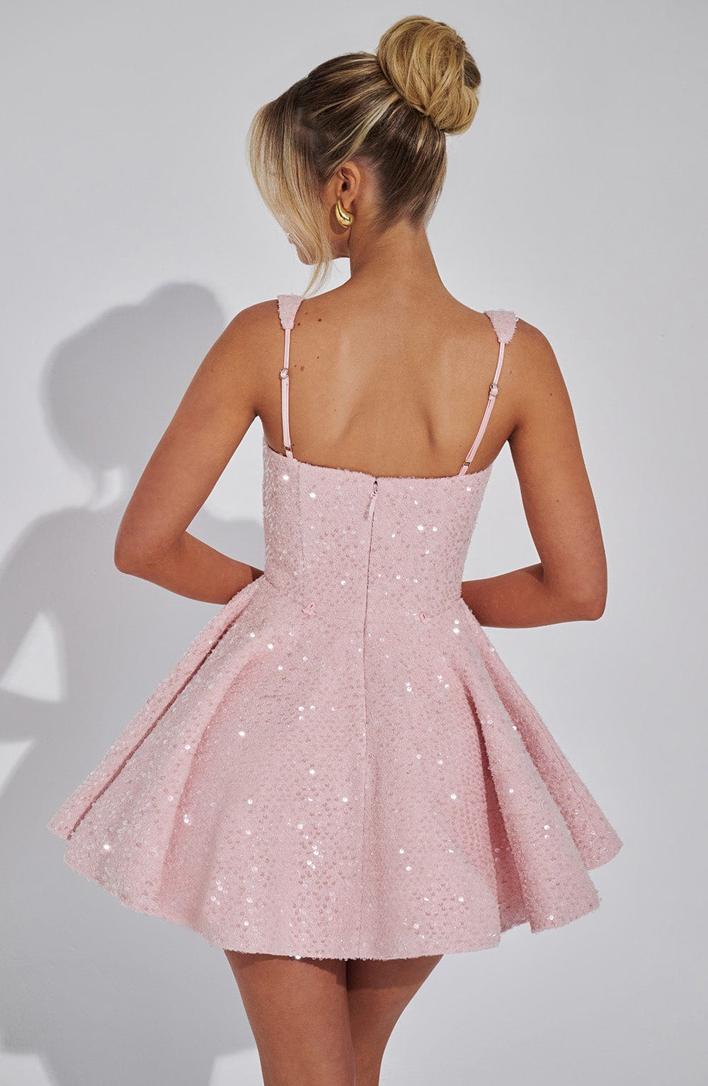Fioramira Mini Dress in Blush by Clandour, product photo 4