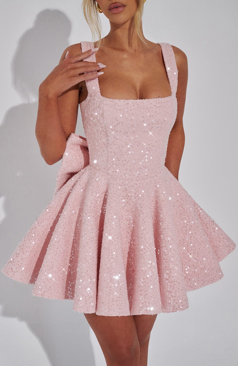 Fioramira Mini Dress in Blush by Clandour, product photo 5