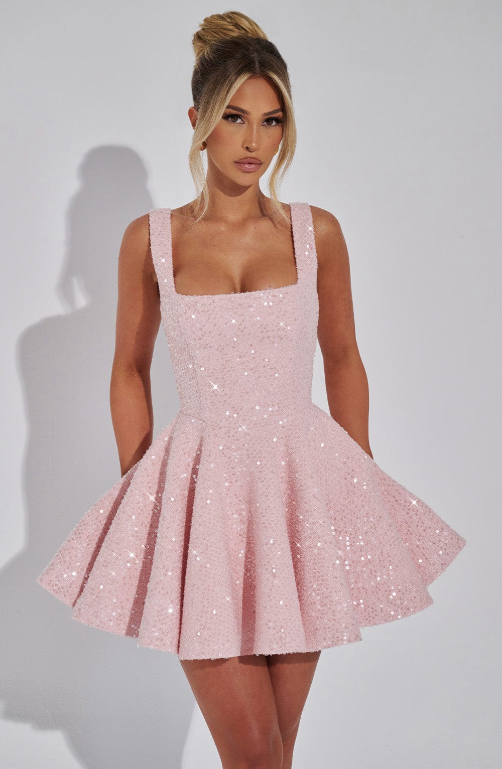 Fioramira Mini Dress in Blush by Clandour, product photo 7